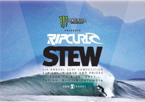 RipCurl Stew Tofino surf competition announcement