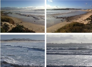 collage showing pictures of Baleal, a surf spot close to Peniche in Portugal