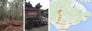 MTB pictures and map of Bali MTB trail
