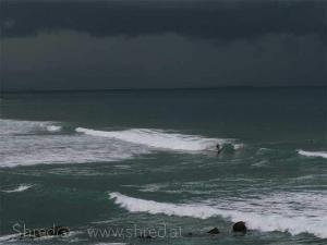 stormy day at bakio basque country