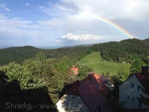 rainbow on a sunny day in Styria