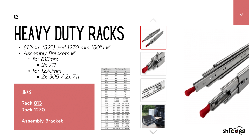 heavy duty racks for the mountain bikes and equipment